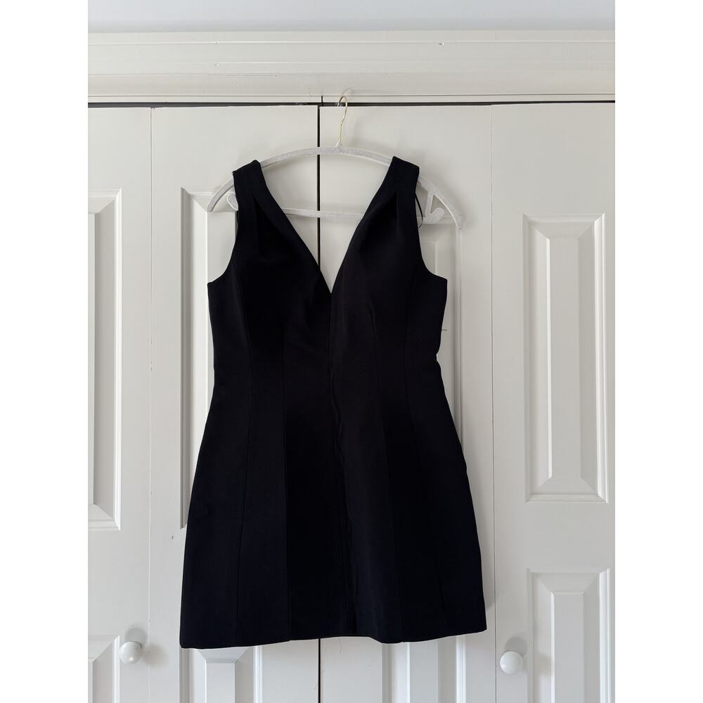 Zara Black V-Neck Sleeveless Dress, Size M - Picture 2 of 8